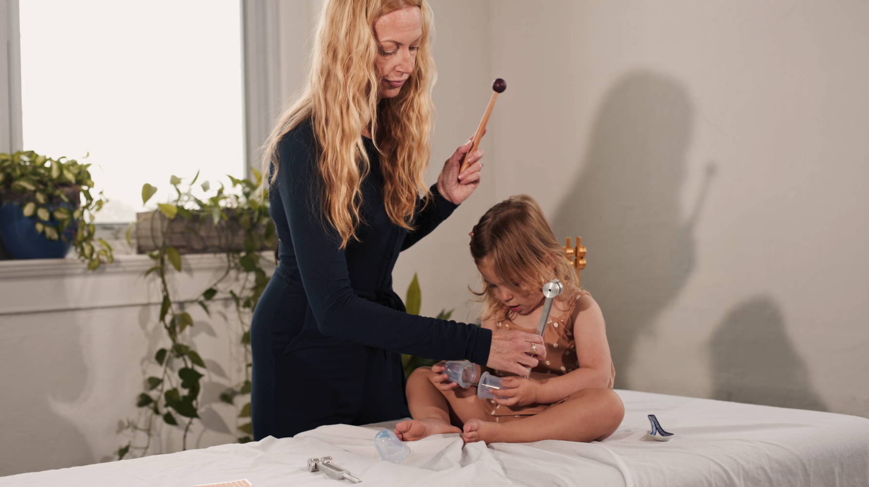 A calm family-centered healing moment